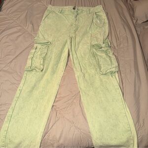BoohooMAN Mint Green Corduroy Pants